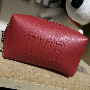 Dior Red Leather Pouch
